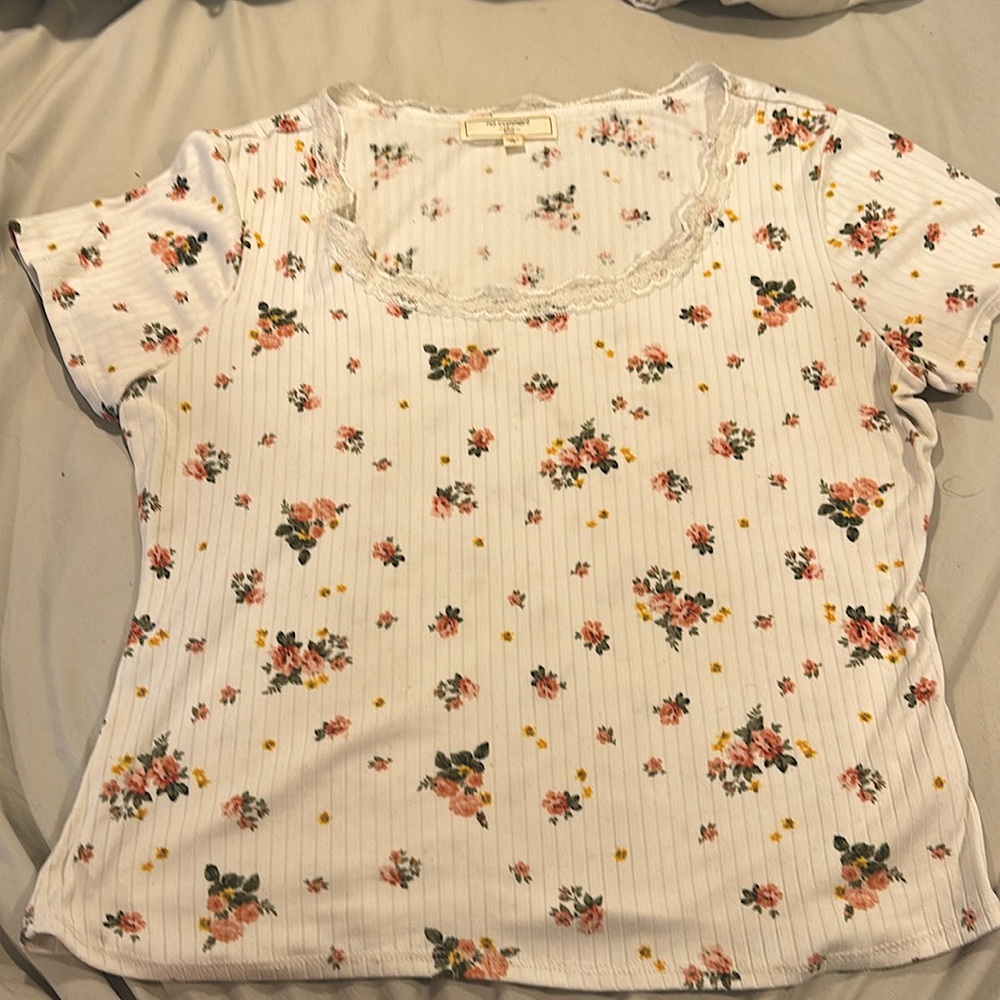 White Floral shirt